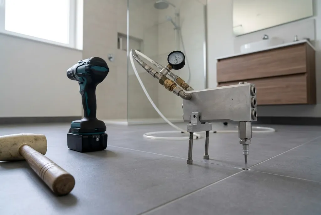 Kitbedrijf Benschop – holle tegels injecteren